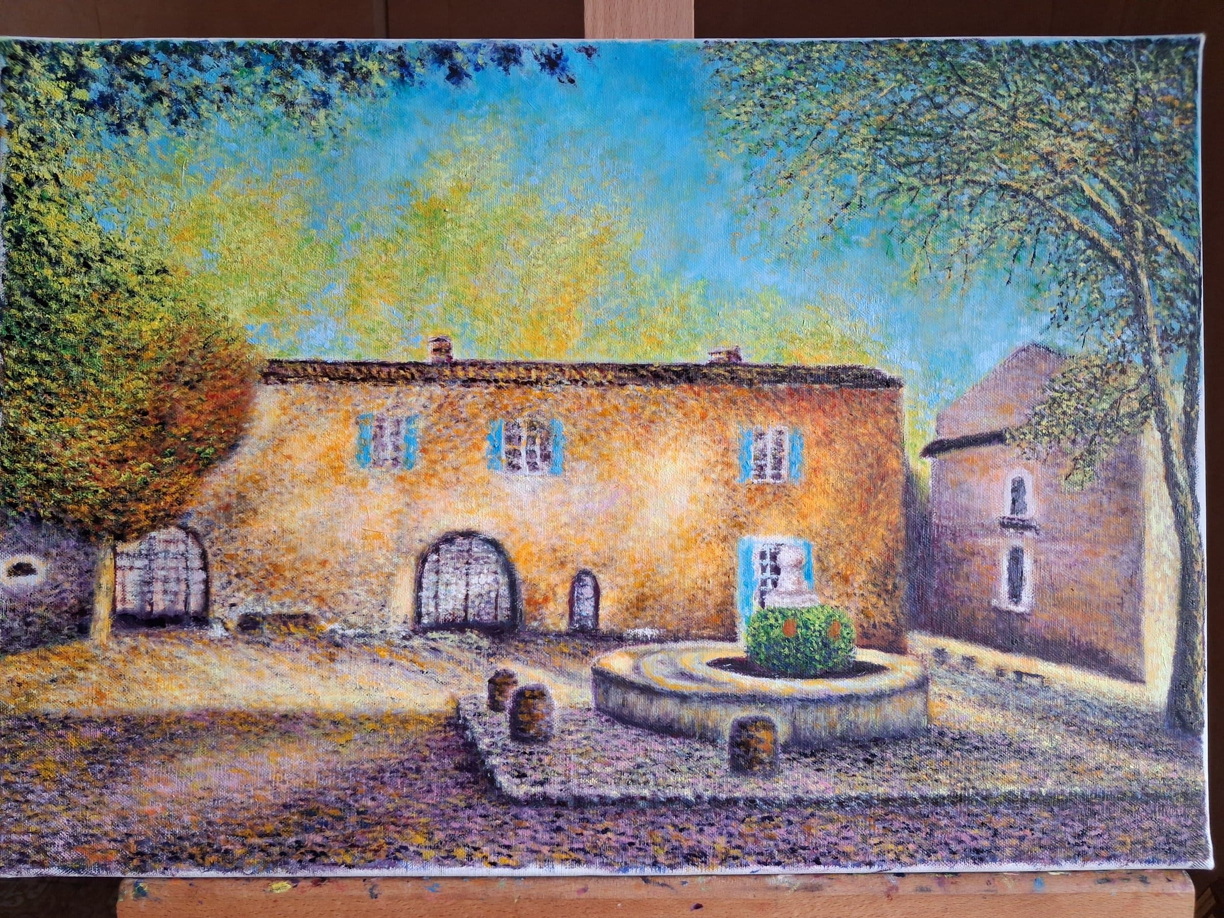 La place de Villeneuvette
